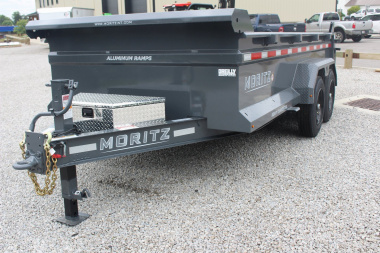 New 2025 Moritz 6' 10  x 14' Heavy Commercial DLH Series Dump Trailer - 16000# GVW