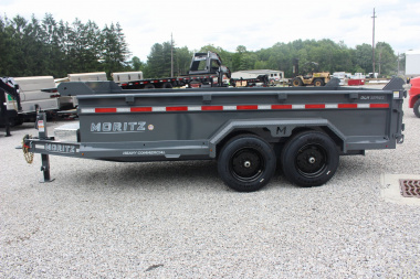 New 2025 Moritz 6' 10" x 14' Heavy Commercial DLH Series Dump Trailer - 16000# GVW