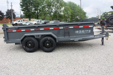New 2025 Moritz 6' 10" x 14' Heavy Commercial DLH Series Dump Trailer - 16000# GVW