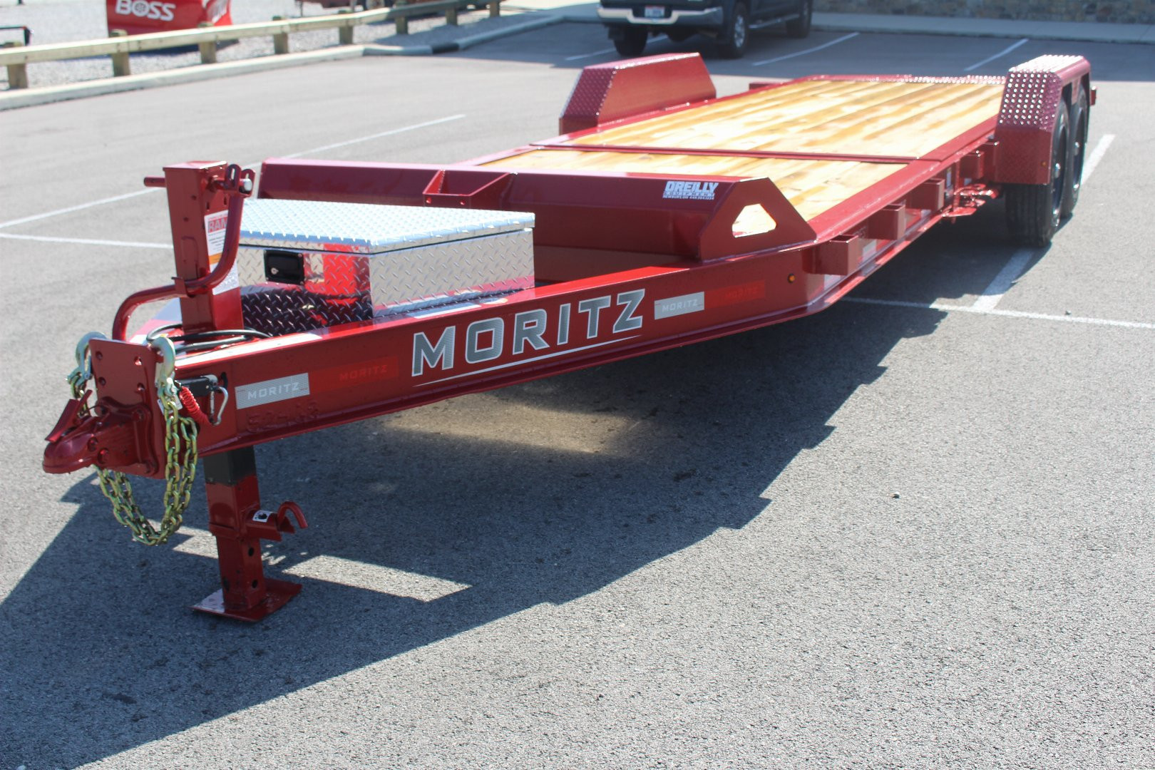 New 2025 Moritz 7' x 16' + 6' Low Pro - Gravity Tilt - Equipment Trailer - 16000# GVW