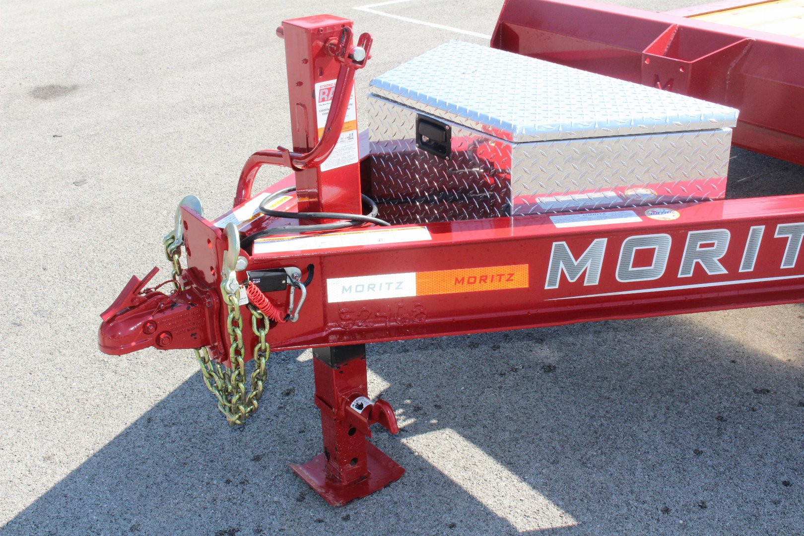 New 2025 Moritz 7' x 16' + 6' Low Pro - Gravity Tilt - Equipment Trailer - 16000# GVW