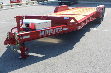 New 2025 Moritz 7' x 16' + 6' Low Pro - Gravity Tilt - Equipment Trailer - 16000# GVW