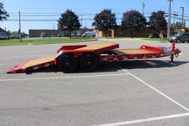 New 2025 Moritz 7' x 16' + 6' Low Pro - Gravity Tilt - Equipment Trailer - 16000# GVW
