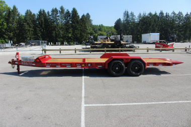 New 2025 Moritz 7' x 16' + 6' Low Pro - Gravity Tilt - Equipment Trailer - 16000# GVW