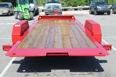 New 2025 Moritz 7' x 16' + 6' Low Pro - Gravity Tilt - Equipment Trailer - 16000# GVW