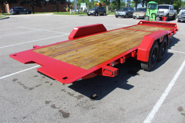 New 2025 Moritz 7' x 16' + 6' Low Pro - Gravity Tilt - Equipment Trailer - 16000# GVW