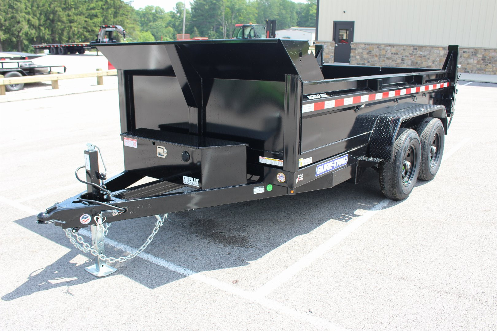 New 2025 Sure-Trac 6' x 12' Dump Trailer - Single Ram - Steel Ramps - 9990#GVW