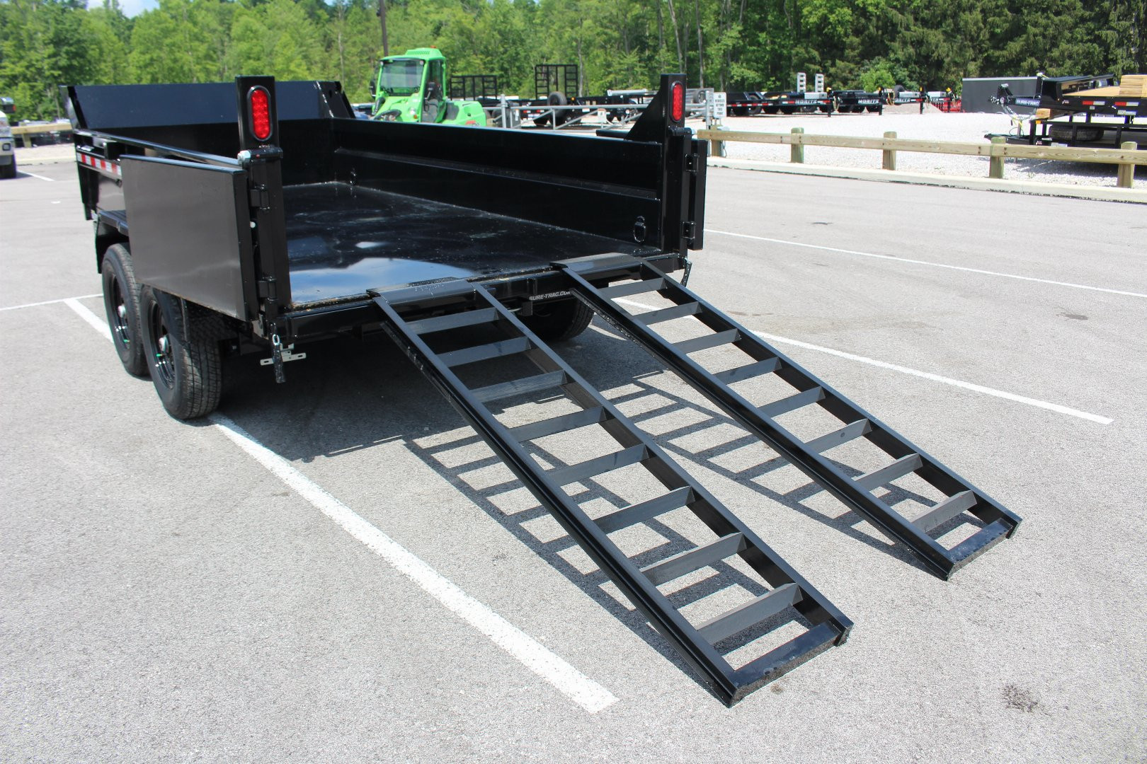 New 2025 Sure-Trac 6' x 12' Dump Trailer - Single Ram - Steel Ramps - 9990#GVW