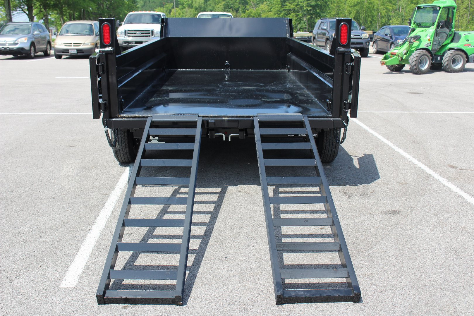 New 2025 Sure-Trac 6' x 12' Dump Trailer - Single Ram - Steel Ramps - 9990#GVW