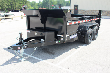 New 2025 Sure-Trac 6' x 12' Dump Trailer - Single Ram - Steel Ramps - 9990#GVW