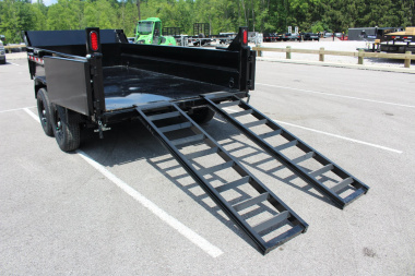 New 2025 Sure-Trac 6' x 12' Dump Trailer - Single Ram - Steel Ramps - 9990#GVW