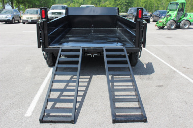 New 2025 Sure-Trac 6' x 12' Dump Trailer - Single Ram - Steel Ramps - 9990#GVW