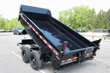 New 2025 Sure-Trac 6' x 12' Dump Trailer - Single Ram - Steel Ramps - 9990#GVW