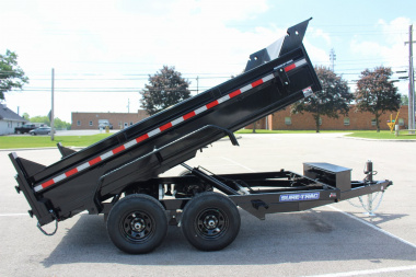 New 2025 Sure-Trac 6' x 12' Dump Trailer - Single Ram - Steel Ramps - 9990#GVW