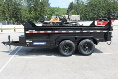 New 2025 Sure-Trac 6' x 12' Dump Trailer - Single Ram - Steel Ramps - 9990#GVW
