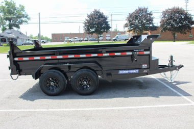 New 2025 Sure-Trac 6' x 12' Dump Trailer - Single Ram - Steel Ramps - 9990#GVW
