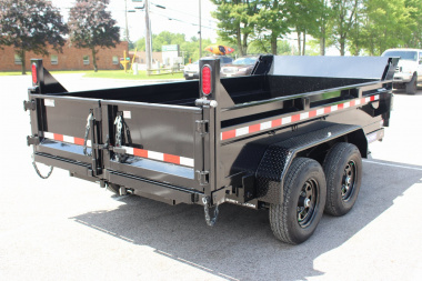 New 2025 Sure-Trac 6' x 12' Dump Trailer - Single Ram - Steel Ramps - 9990#GVW