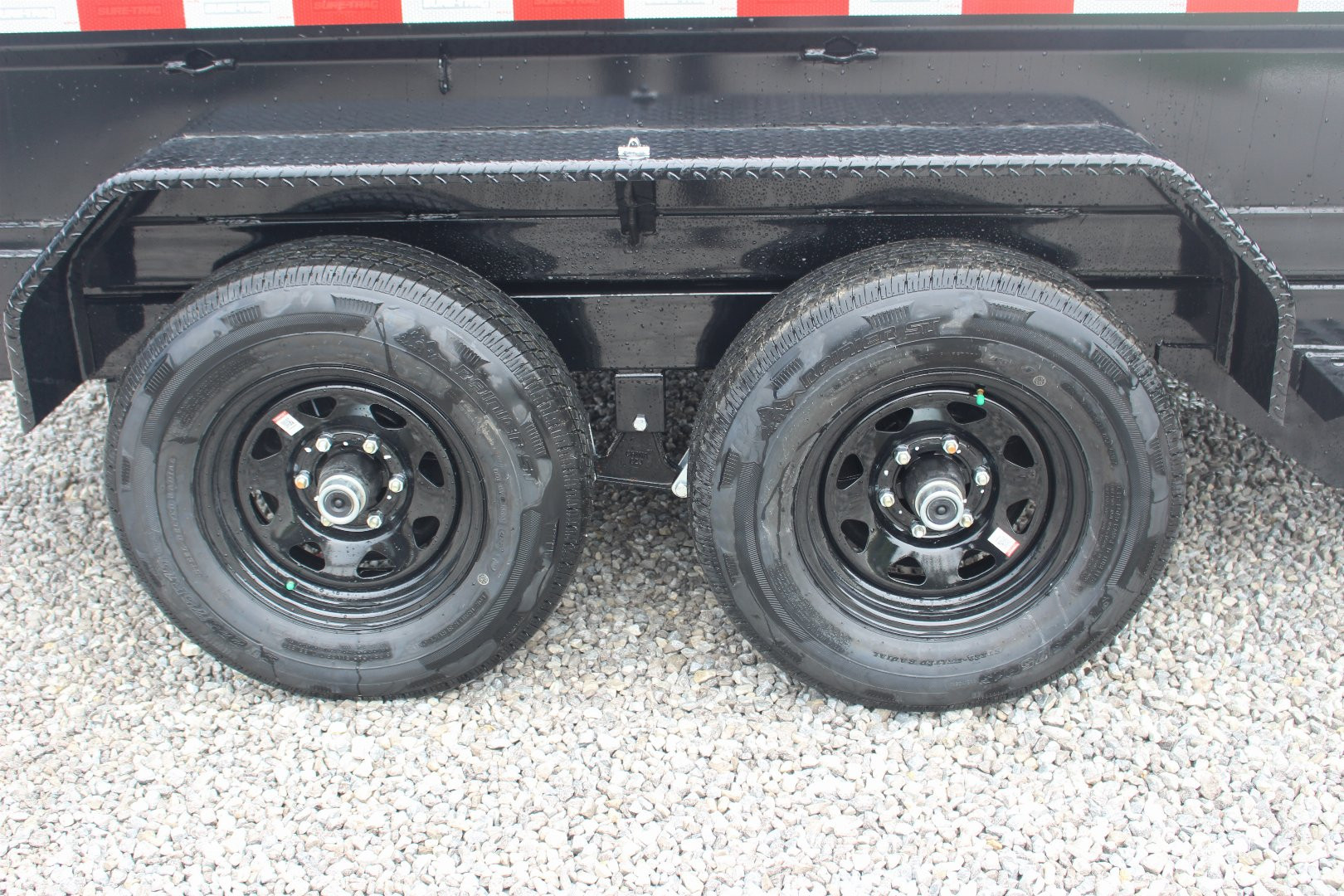 New 2025 Sure-Trac 6' x 12' Dump Trailer - Single Ram - Steel Ramps - 9990#GVW