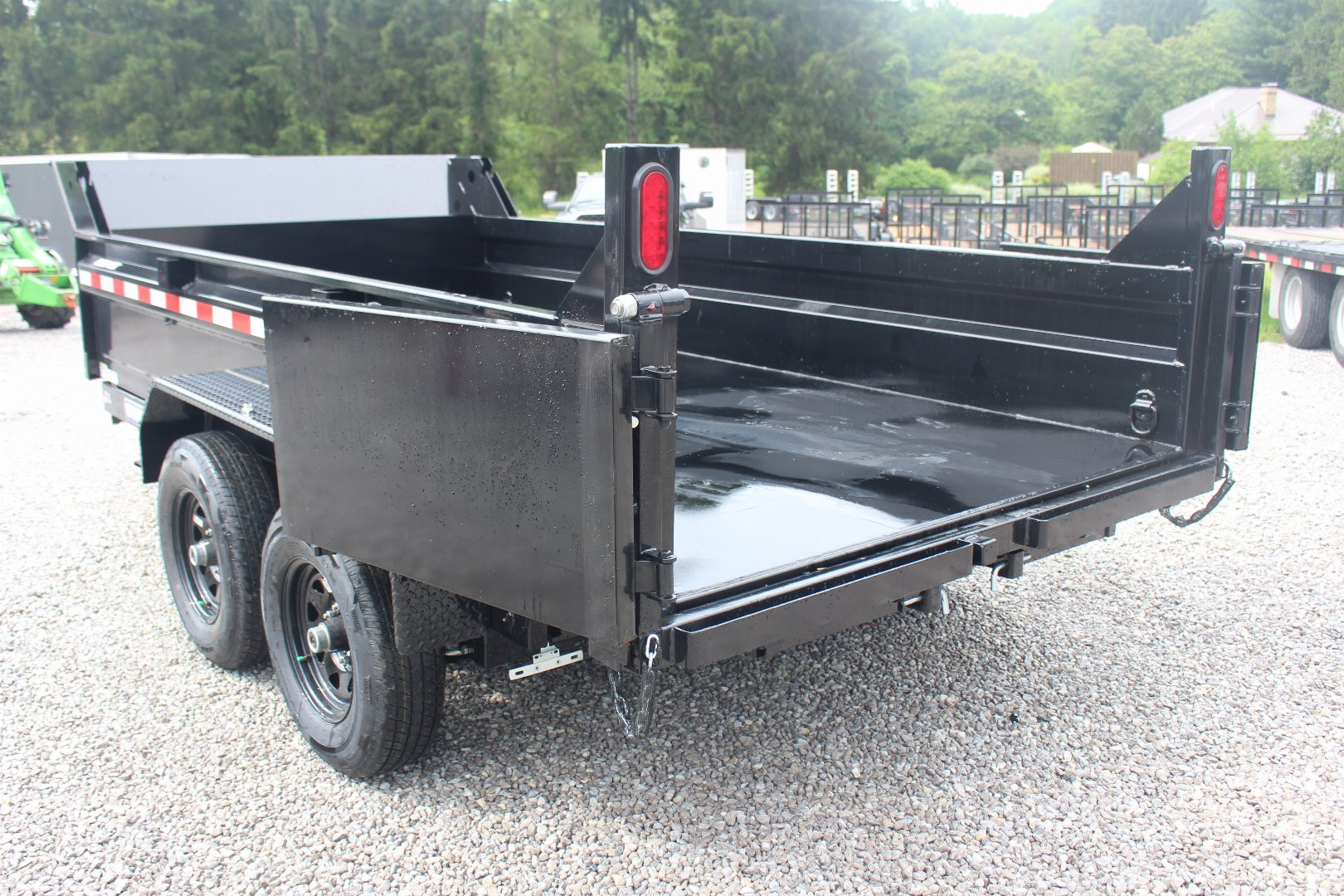 New 2025 Sure-Trac 6' x 12' Dump Trailer - Single Ram - Steel Ramps - 9990#GVW