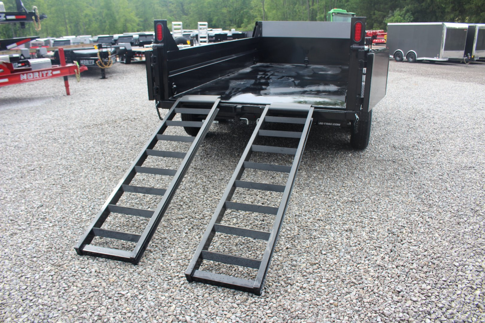 New 2025 Sure-Trac 6' x 12' Dump Trailer - Single Ram - Steel Ramps - 9990#GVW