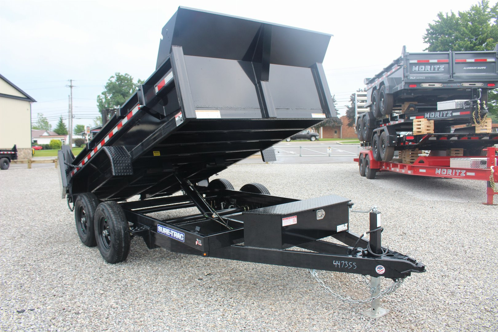 New 2025 Sure-Trac 6' x 12' Dump Trailer - Single Ram - Steel Ramps - 9990#GVW