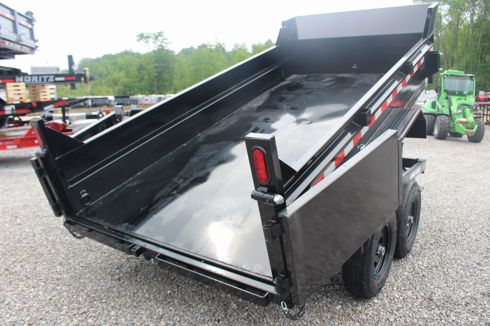 New 2025 Sure-Trac 6' x 12' Dump Trailer - Single Ram - Steel Ramps - 9990#GVW