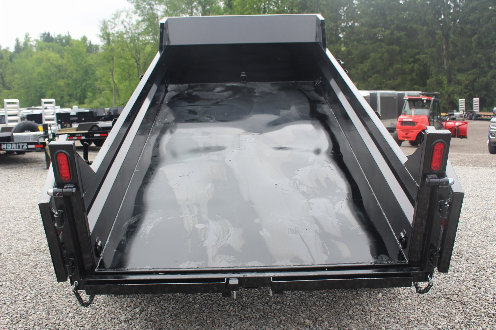 New 2025 Sure-Trac 6' x 12' Dump Trailer - Single Ram - Steel Ramps - 9990#GVW