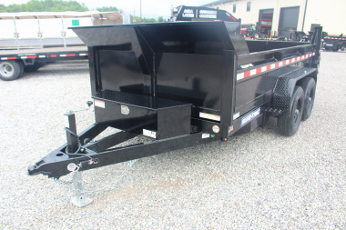 New 2025 Sure-Trac 6' x 12' Dump Trailer - Single Ram - Steel Ramps - 9990#GVW
