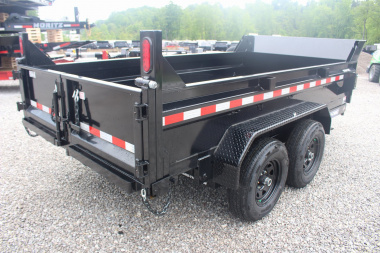 New 2025 Sure-Trac 6' x 12' Dump Trailer - Single Ram - Steel Ramps - 9990#GVW