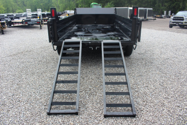 New 2025 Sure-Trac 6' x 12' Dump Trailer - Single Ram - Steel Ramps - 9990#GVW