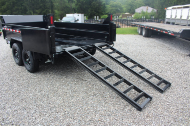 New 2025 Sure-Trac 6' x 12' Dump Trailer - Single Ram - Steel Ramps - 9990#GVW