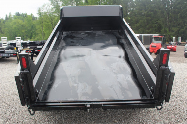 New 2025 Sure-Trac 6' x 12' Dump Trailer - Single Ram - Steel Ramps - 9990#GVW