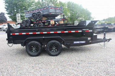 New 2025 Sure-Trac 6' x 12' Dump Trailer - Single Ram - Steel Ramps - 9990#GVW