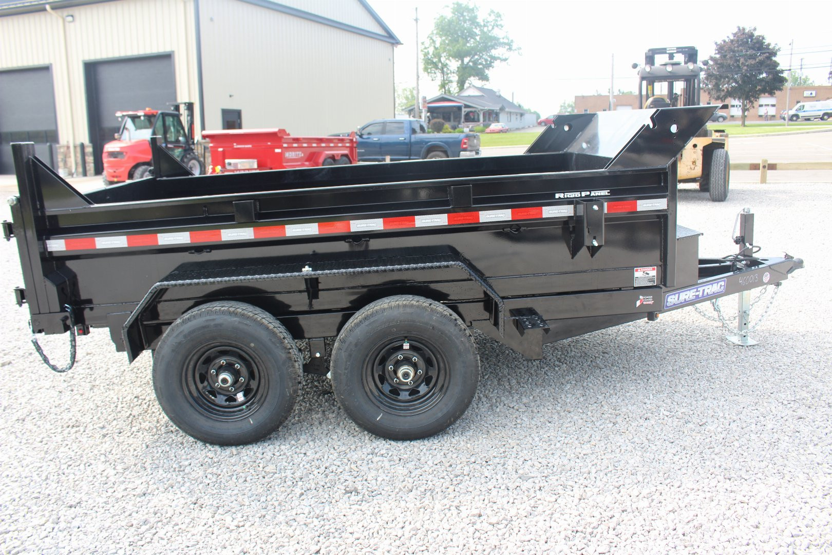 New 2025 Sure-Trac 6' x 10' Dump Trailer - Single Ram - Steel Ramps - 9990#GVW