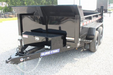 New 2025 Sure-Trac 6' x 10' Dump Trailer - Single Ram - Steel Ramps - 9990#GVW