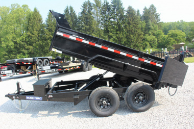 New 2025 Sure-Trac 6' x 10' Dump Trailer - Single Ram - Steel Ramps - 9990#GVW