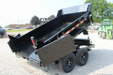 New 2025 Sure-Trac 6' x 10' Dump Trailer - Single Ram - Steel Ramps - 9990#GVW