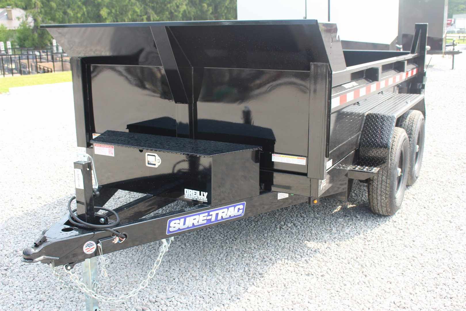 New 2025 Sure-Trac 6' x 10' Dump Trailer - Single Ram - Steel Ramps - 9990#GVW