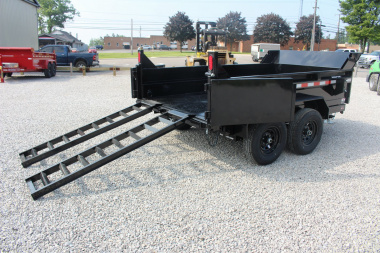 New 2025 Sure-Trac 6' x 10' Dump Trailer - Single Ram - Steel Ramps - 9990#GVW