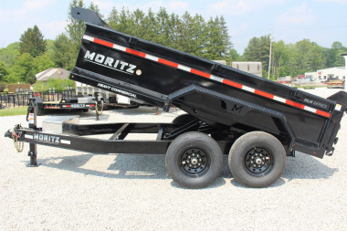 New 2025 Moritz 6' 10" x 12' Heavy Commercial DLH Series Dump Trailer - 14000# GVW