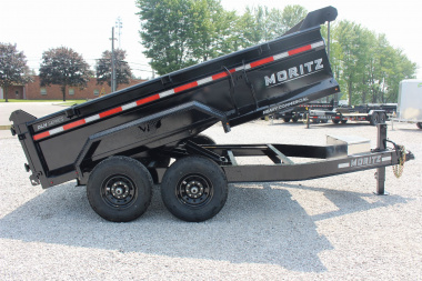 New 2025 Moritz 6' 10" x 12' Heavy Commercial DLH Series Dump Trailer - 14000# GVW