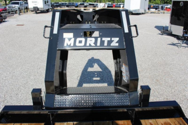 New 2025 Moritz FDGH Hydraulic Tail 32' GOOSENECK Deckover Flatbed Trailer- 25900# GVW