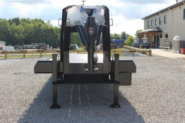 New 2025 Moritz FDGH Hydraulic Tail 32' GOOSENECK Deckover Flatbed Trailer- 25900# GVW