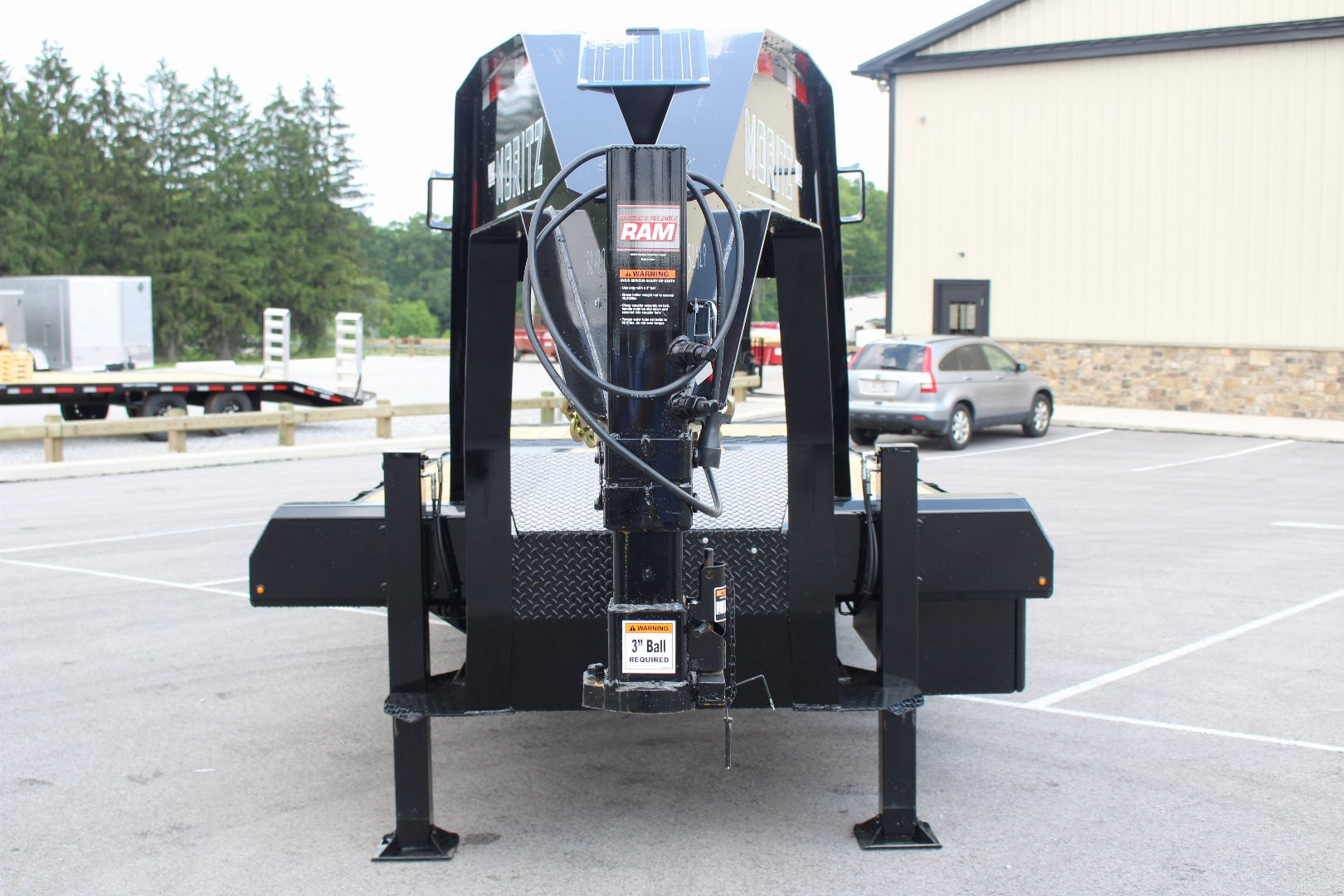 New 2025 Moritz FDGH Hydraulic Tail 30' GOOSENECK Deckover Flatbed Trailer- 40000# GVW