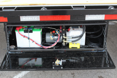 New 2025 Moritz FDGH Hydraulic Tail 30' GOOSENECK Deckover Flatbed Trailer- 40000# GVW