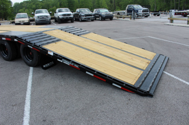New 2025 Moritz FDGH Hydraulic Tail 30' GOOSENECK Deckover Flatbed Trailer- 40000# GVW