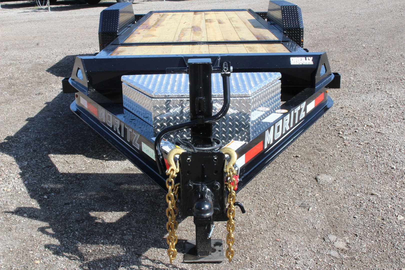 New 2025 Moritz 7' x 16' + 6' Low Pro - Gravity Tilt - Equipment Trailer - 16000# GVW