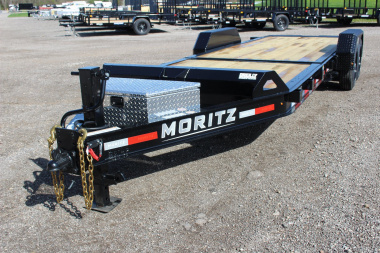 New 2025 Moritz 7' x 16' + 6' Low Pro - Gravity Tilt - Equipment Trailer - 16000# GVW
