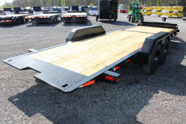 New 2025 Moritz 7' x 16' + 6' Low Pro - Gravity Tilt - Equipment Trailer - 16000# GVW