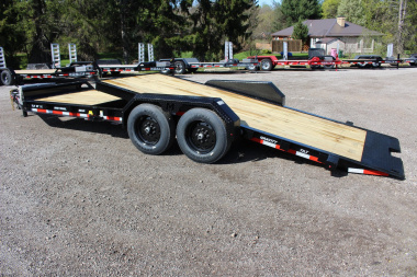 New 2025 Moritz 7' x 16' + 6' Low Pro - Gravity Tilt - Equipment Trailer - 16000# GVW